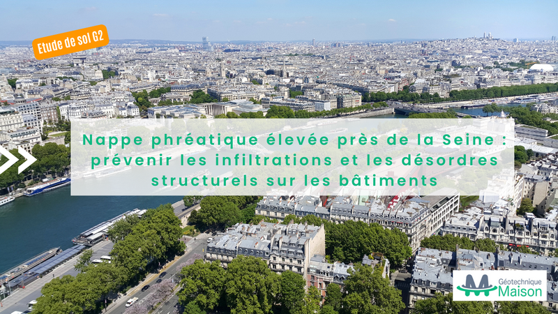 Fondations et sous-sol en zone proche de la Seine exposés à une nappe phréatique élevée et à la pression hydrostatique